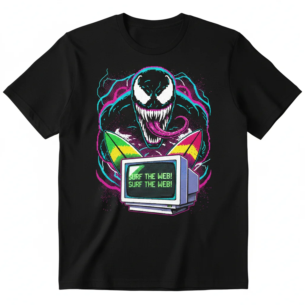 SURF THE WEB! Venom Spider-Man PS1 Retro: O Conforto Essencial que Dura