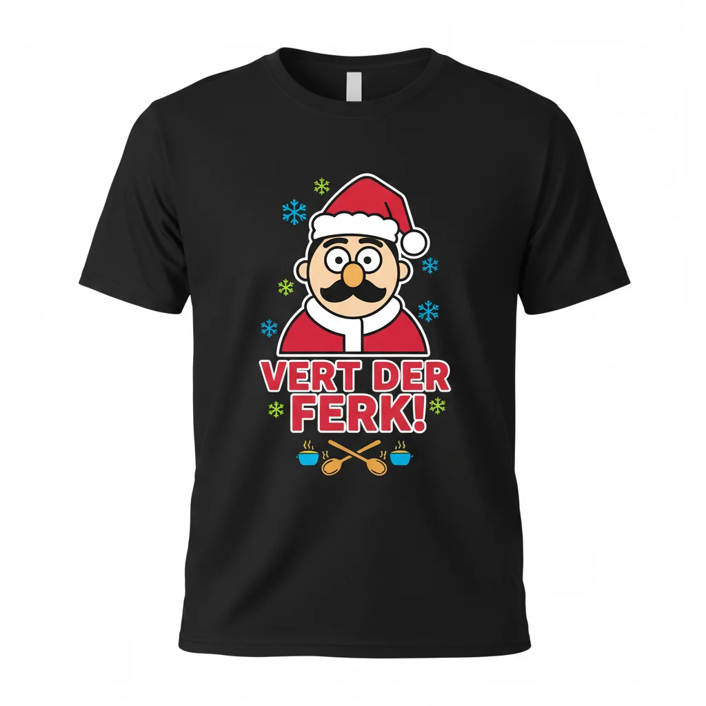 The 'Vert Der Ferk' Swedish Chef Christmas Art Tee