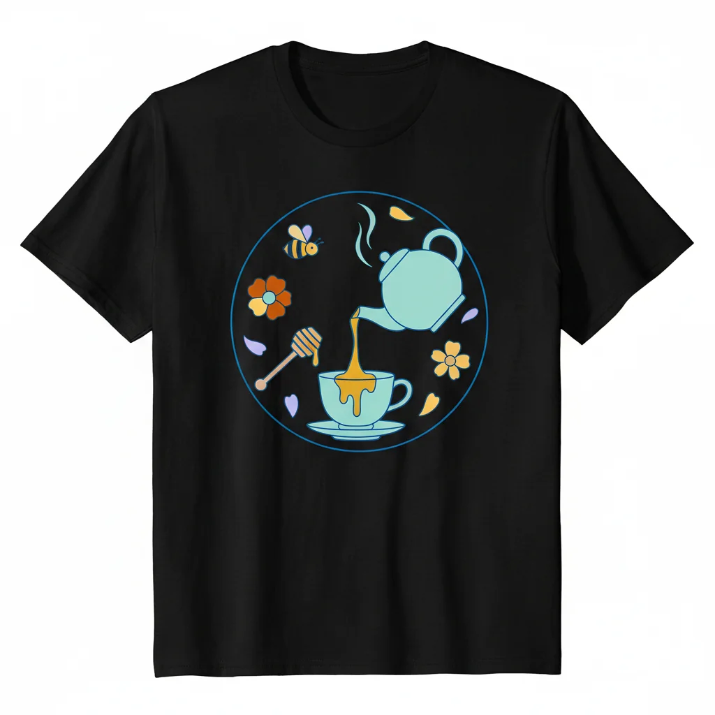 Sweet Honey Tea Set: The Art of Daily Comfort T-Shirt