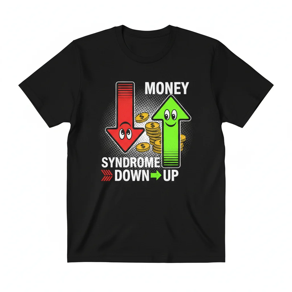 Syndrome Down, Money Up - Unique Graphic Tee