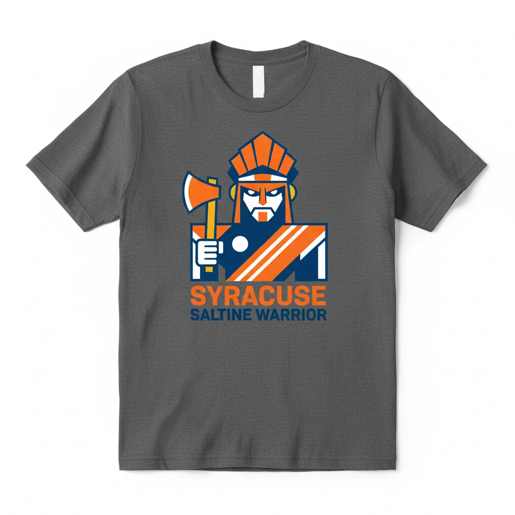 Syracuse Saltine Warrior Mascot Orange Fan T-Shirt - Ultra-Durable & Vibrant
