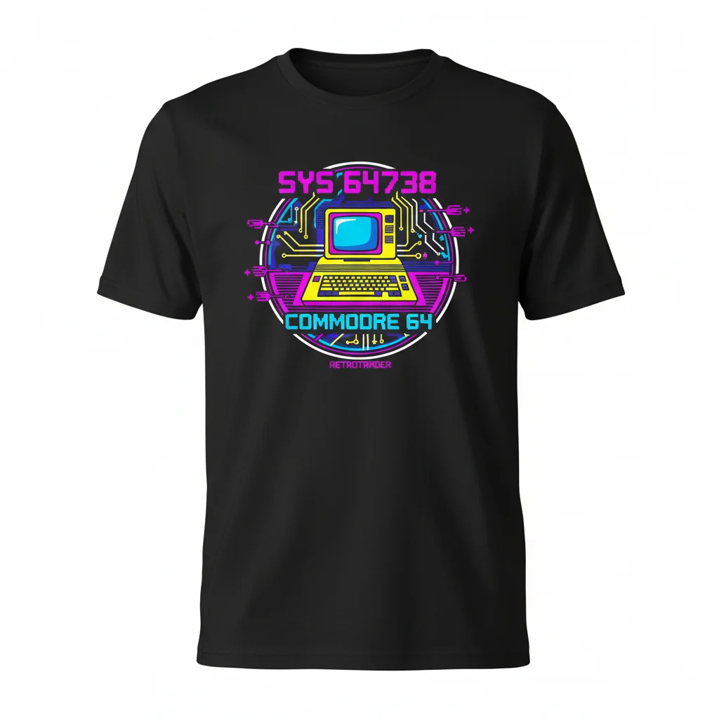 Commodore 64 Essential T-Shirt: Retro Style, Modern Durability