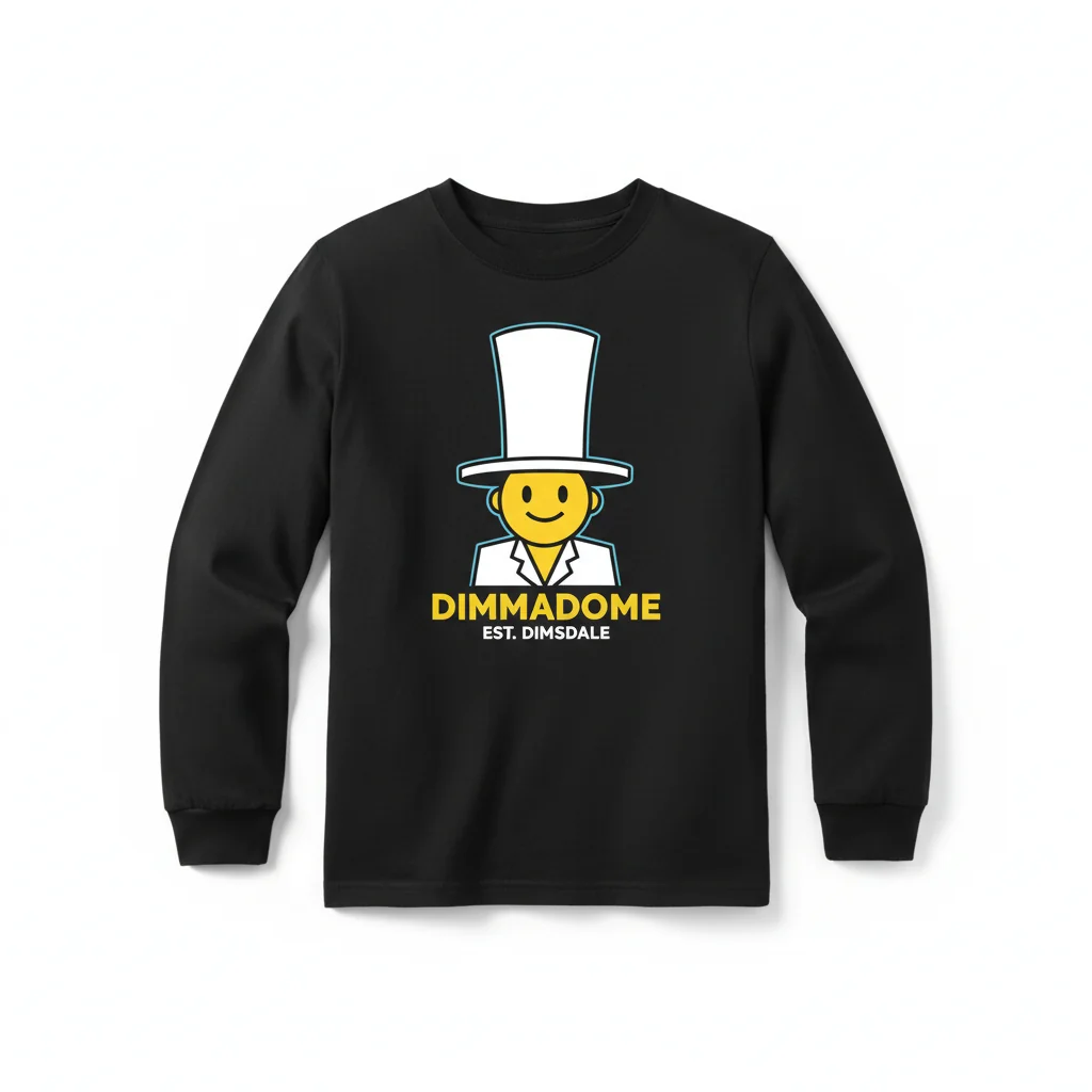 Doug Dimmadome Classic Long Sleeve T-Shirt - Youth XL Black