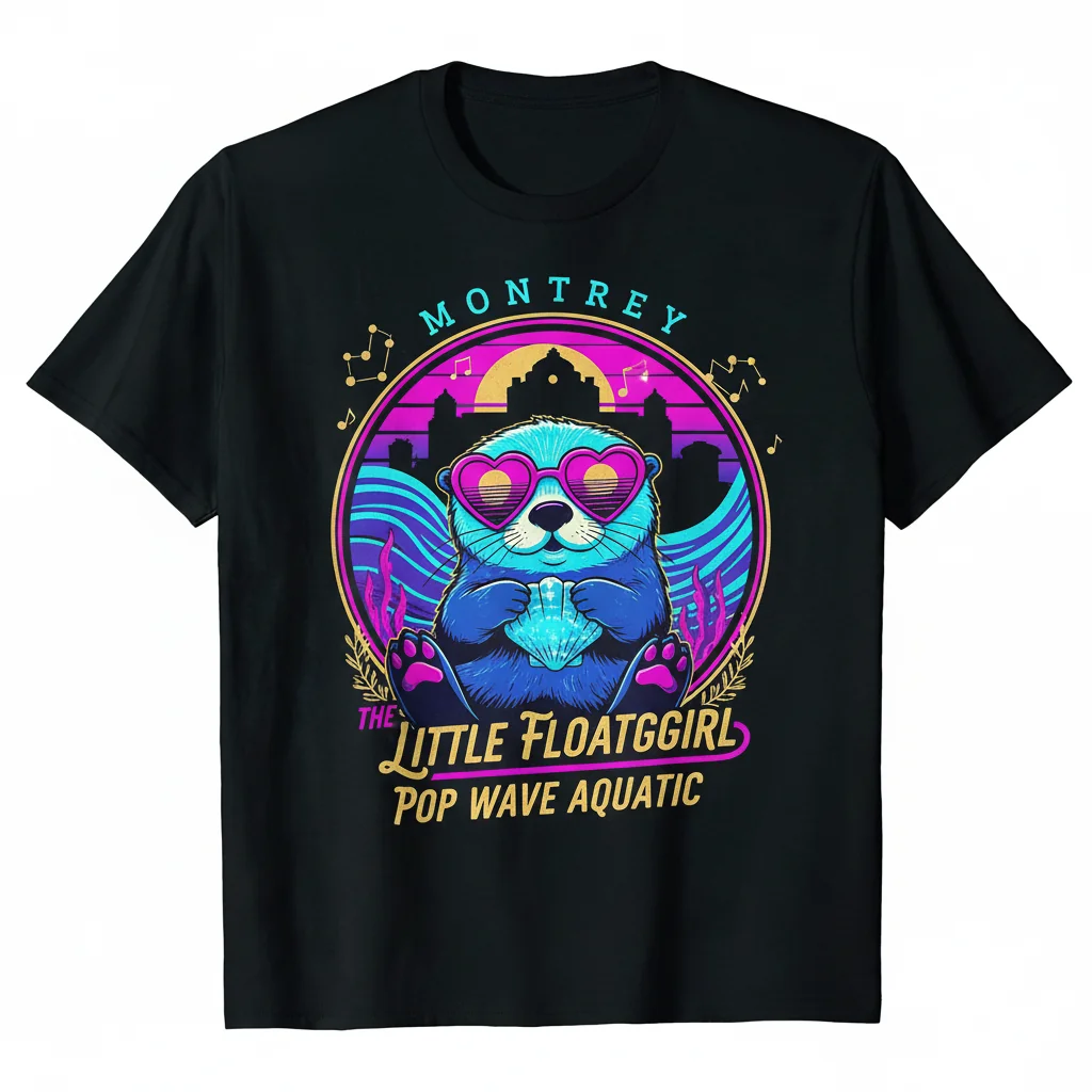 T Swift Sea Otter Monterey Bay Aquarium 'Little Floatgirl' Premium Tee