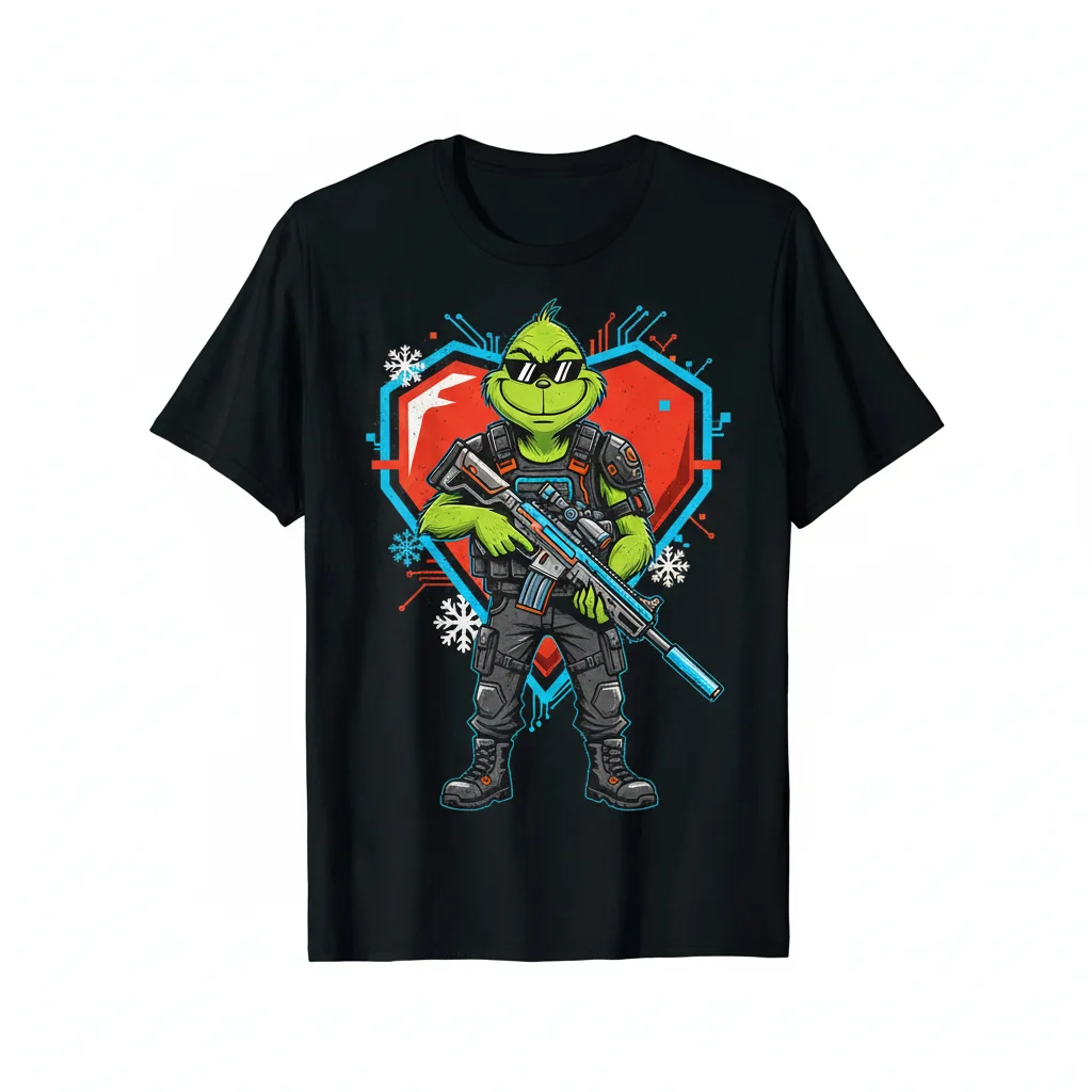 Grinch Tactical Holiday Spirit AR-15 Tee