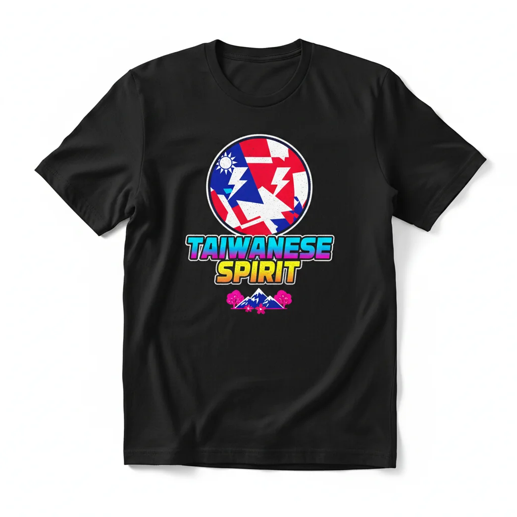 Camiseta Esencial de Countryball de Taiwán - Diseño Divertido y Cómodo