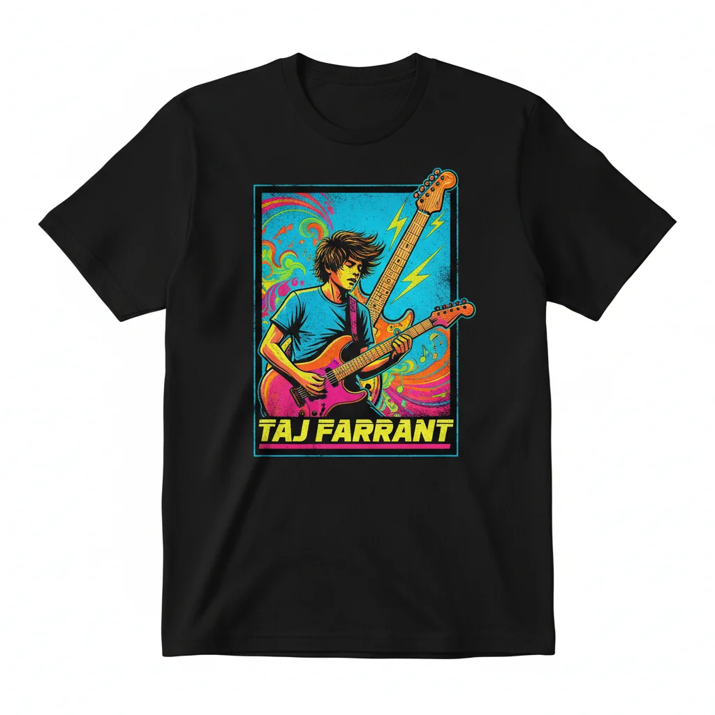 Taj Farrant Shirt | Official Rock Guitarist Fan Merch Tee