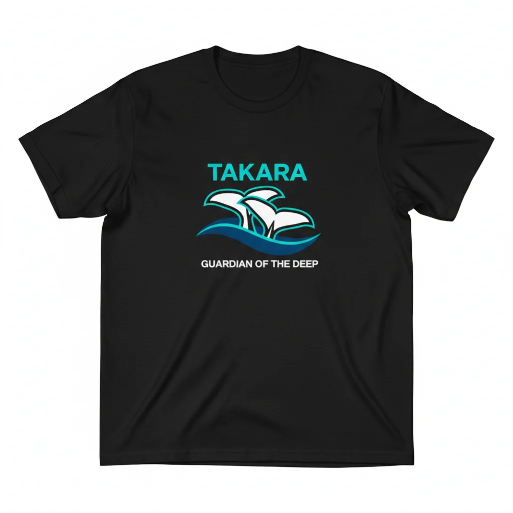 Takara Orca Killer Whale Tail Flukes Graphic Essential T-Shirt | Premium Cotton Tee