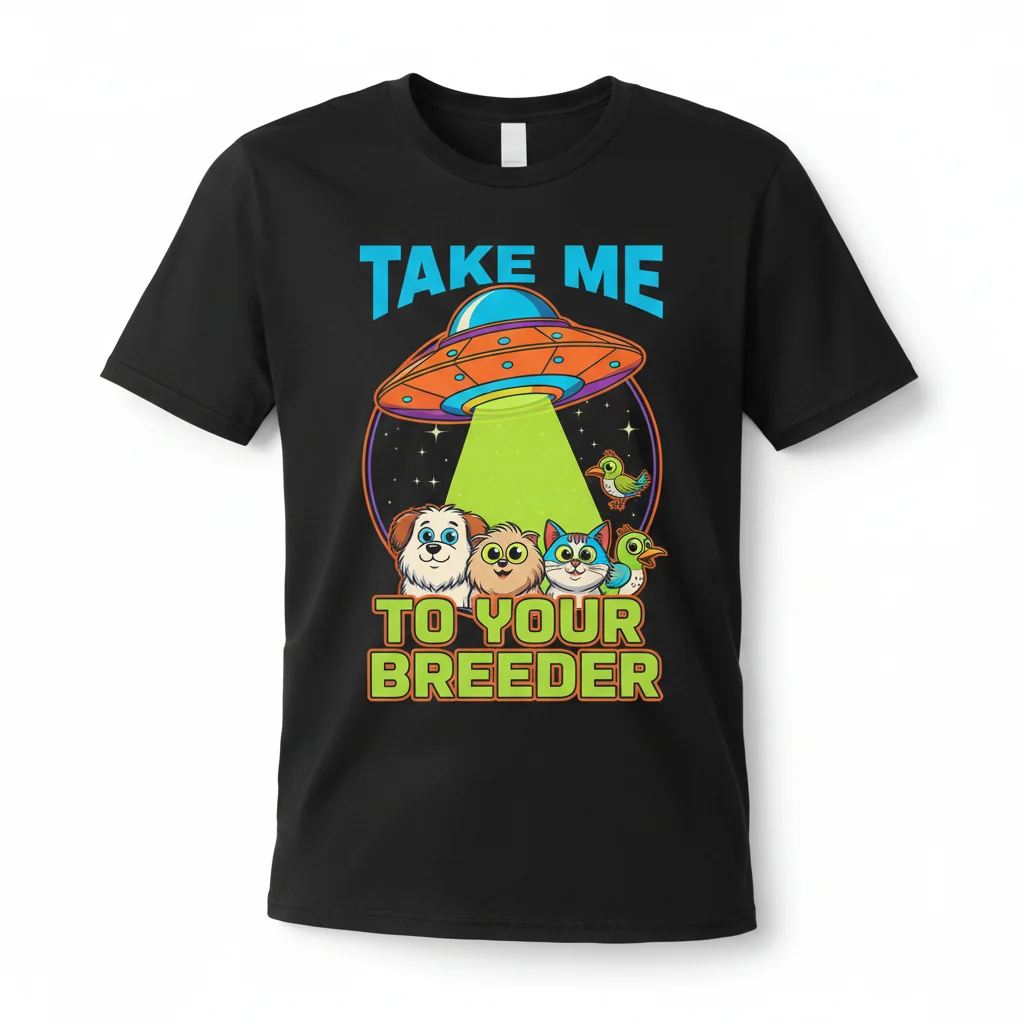 Take Me To Your Breeder Dog Lover Humor Essential T-Shirt - Premium Cotton Tee