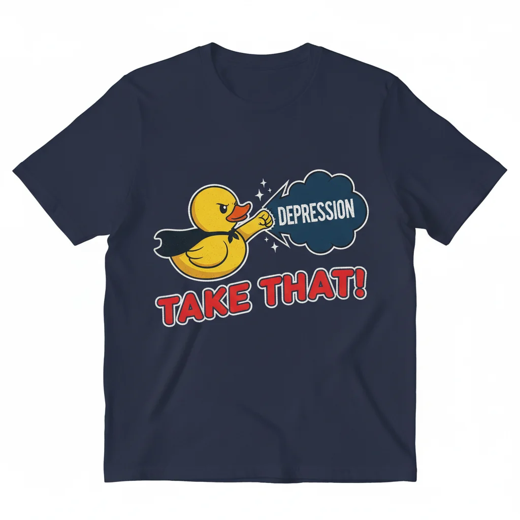 Take That Depression Duck Tee – Good Vibes Only