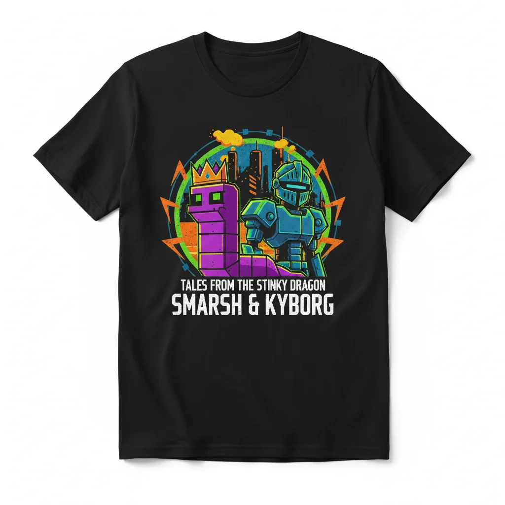 Tales From The Stinky Dragon Smarsh & Kyborg T-Shirt – Premium Cotton Tee