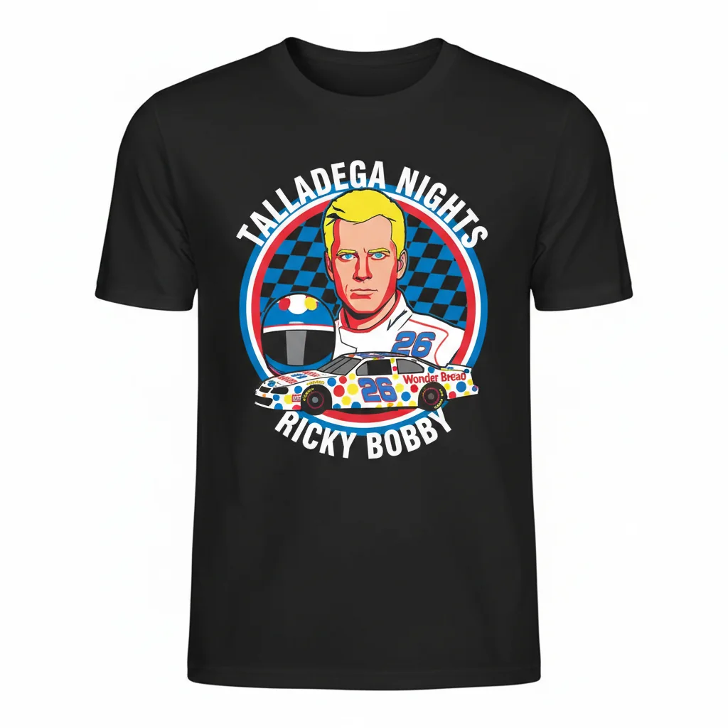 Ricky Bobby Wonder Bread Race Car Tee