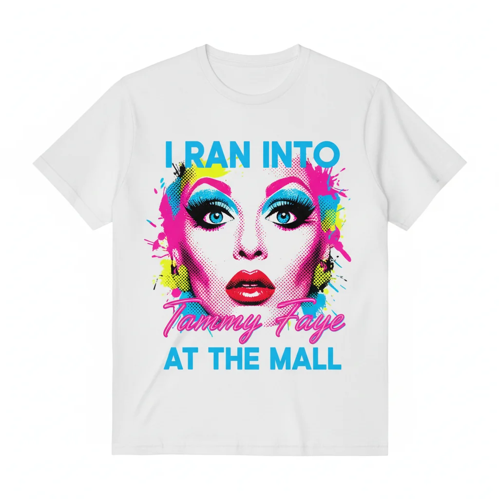 The Tammy Faye Encounter: A Pop Culture Art Tee