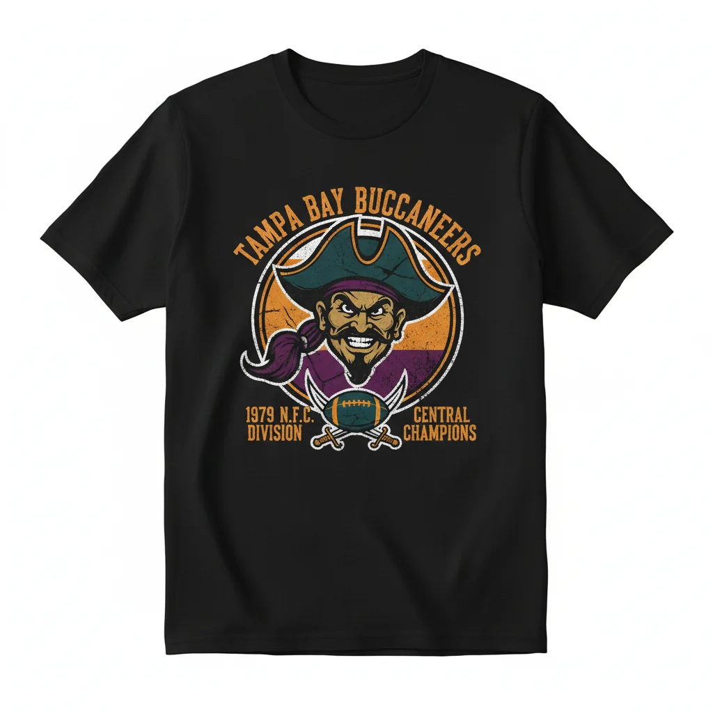 Tampa Bay Buccaneers 1979 NFC Champions Central Division T-Shirt