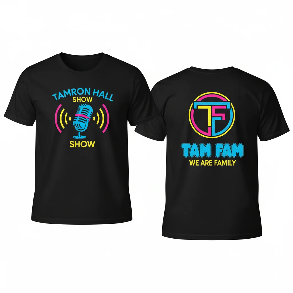Tamron Hall Show 'Tam Fam' 2-Sided T-Shirt | Official TV Show Fan Merch