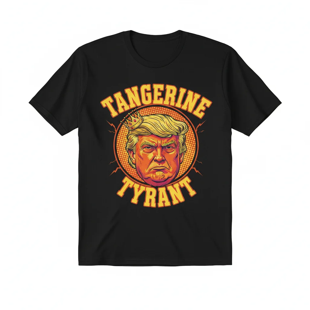 Tangerine Tyrant Trump T-Shirt - Essential Political Statement Tee