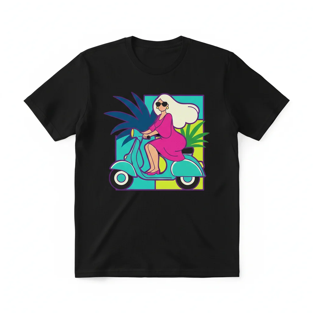Tanya McQuoid White Lotus Vespa T-Shirt | Funny TV Show Fan Tee