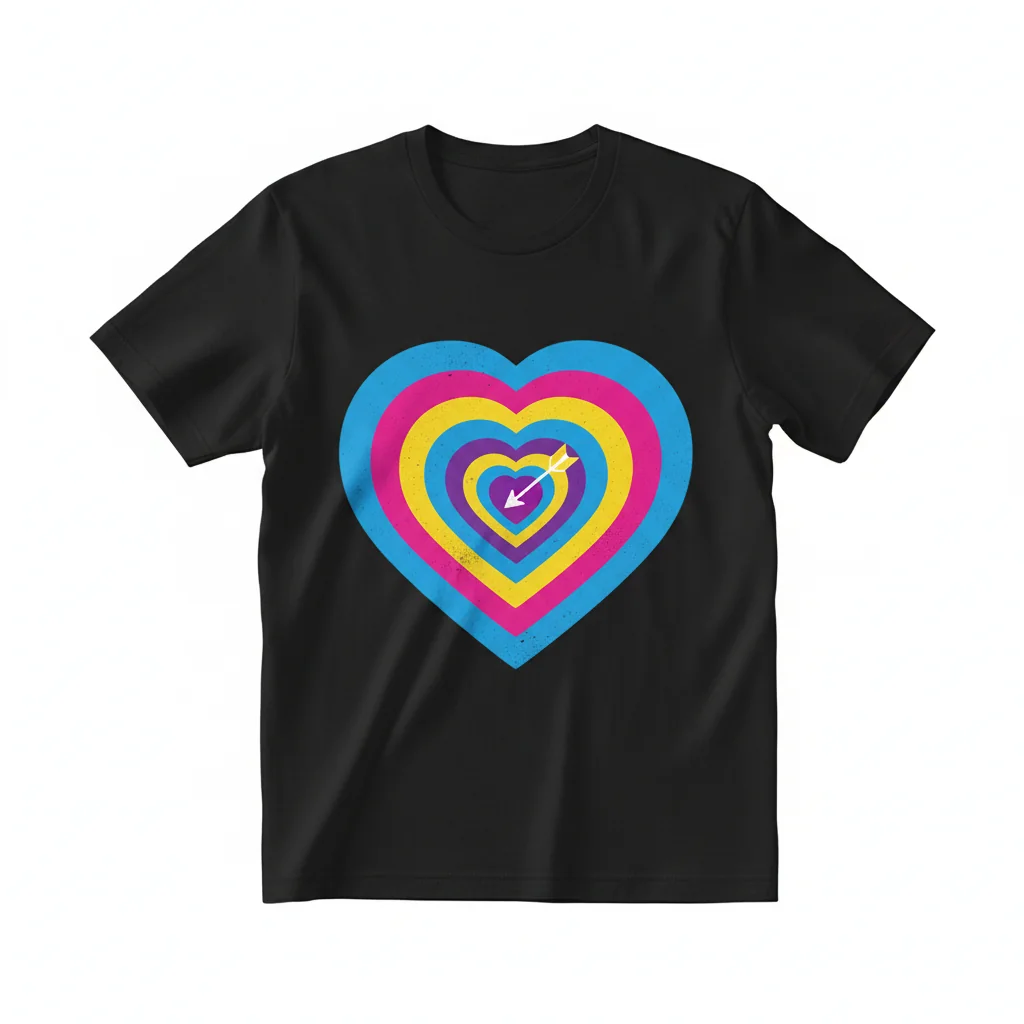 Target Heart Essential T-Shirt - Premium Ring-Spun Cotton Tee