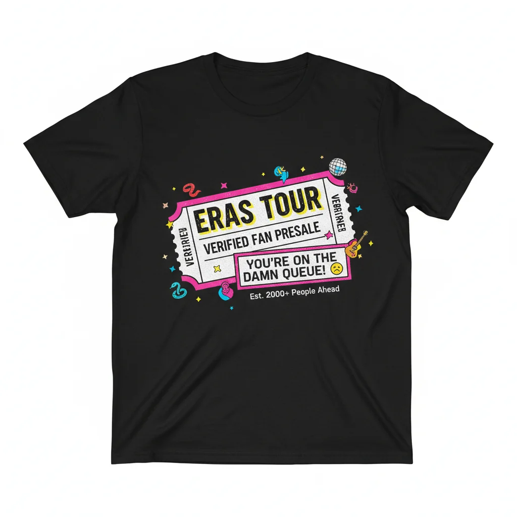 Taylor Swift Eras Tour Verified Fan Presale Funny T-Shirt - Essential Cotton Tee