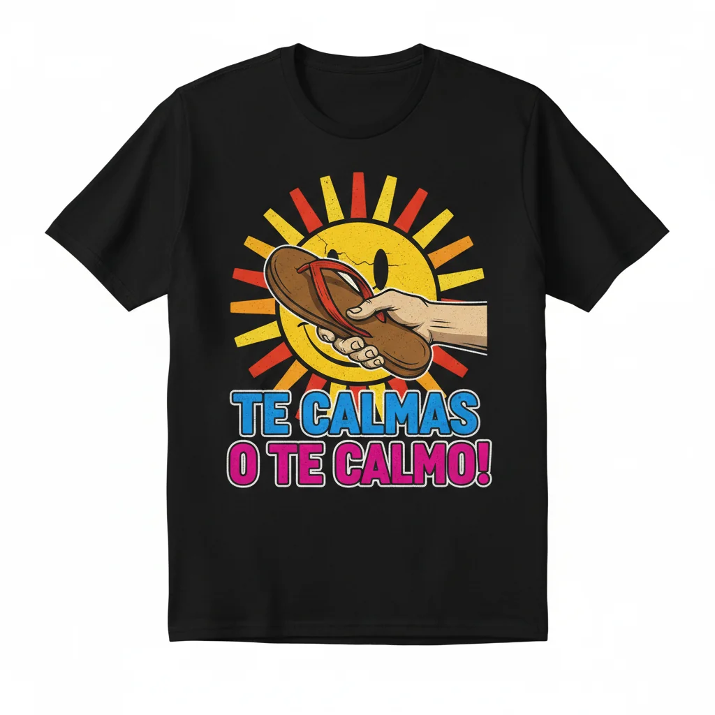 Camiseta 'Te Calmas O Te Calmo' | Streetwear Esencial