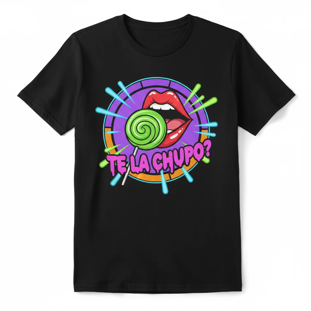 Camiseta 'Te la chupo' – 100% Algodón Peinado, Ajuste Retail