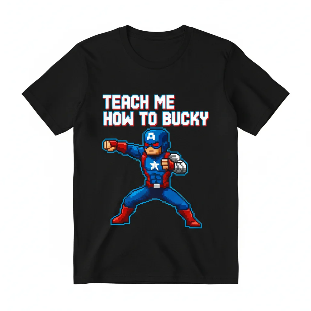 Teach Me How To Bucky T-Shirt - Essential Cotton Tee for Marvel Fans