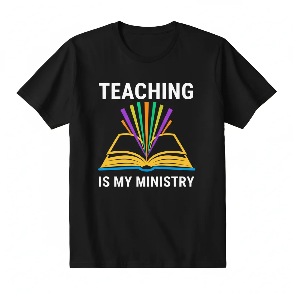 Teaching Is My Ministry T-Shirt - Essential Cotton Tee for Educators