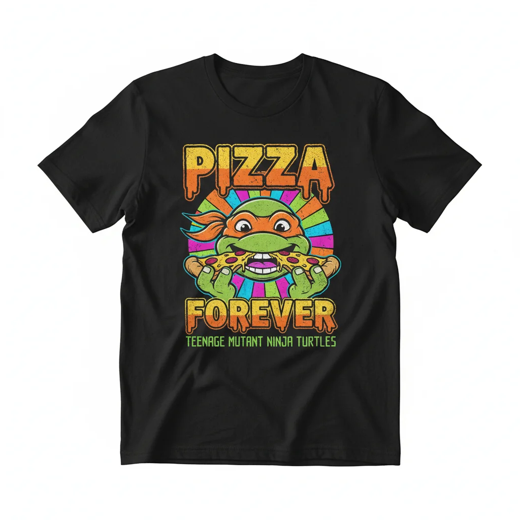 TMNT Michelangelo Pizza Forever Tee