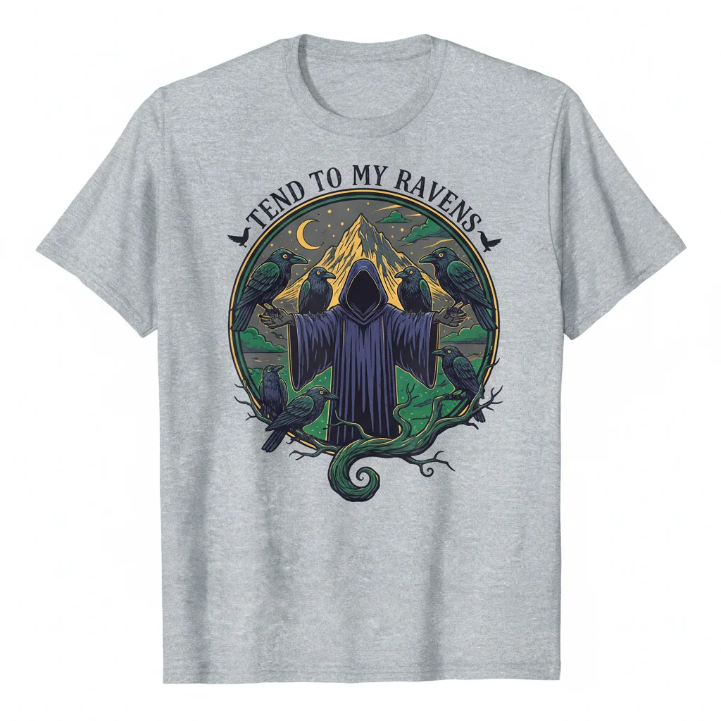 Tend to My Ravens - Artistic Comfort T-Shirt