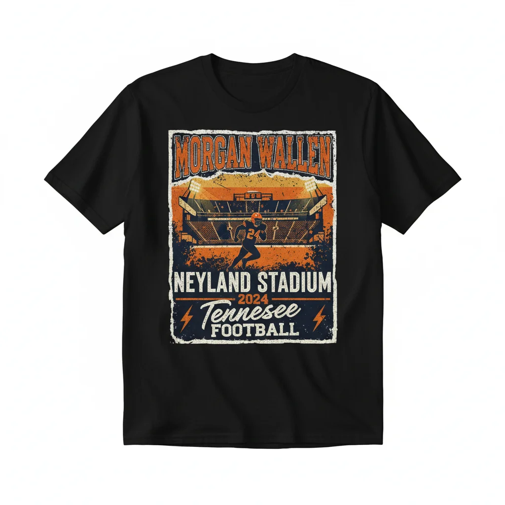 Tennessee Football X Morgan Wallen Neyland Stadium 2024 Fan T-Shirt