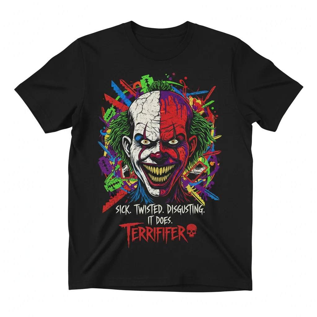 Terrifier Art The Clown Horror Halloween Unisex T-Shirt