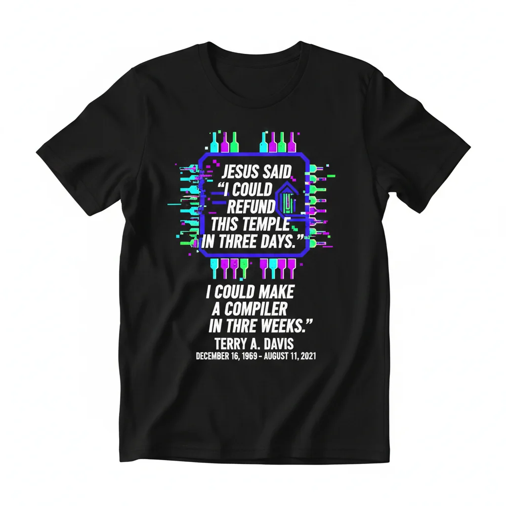 Terry A. Davis's Vision: The Essential Thinker's T-Shirt