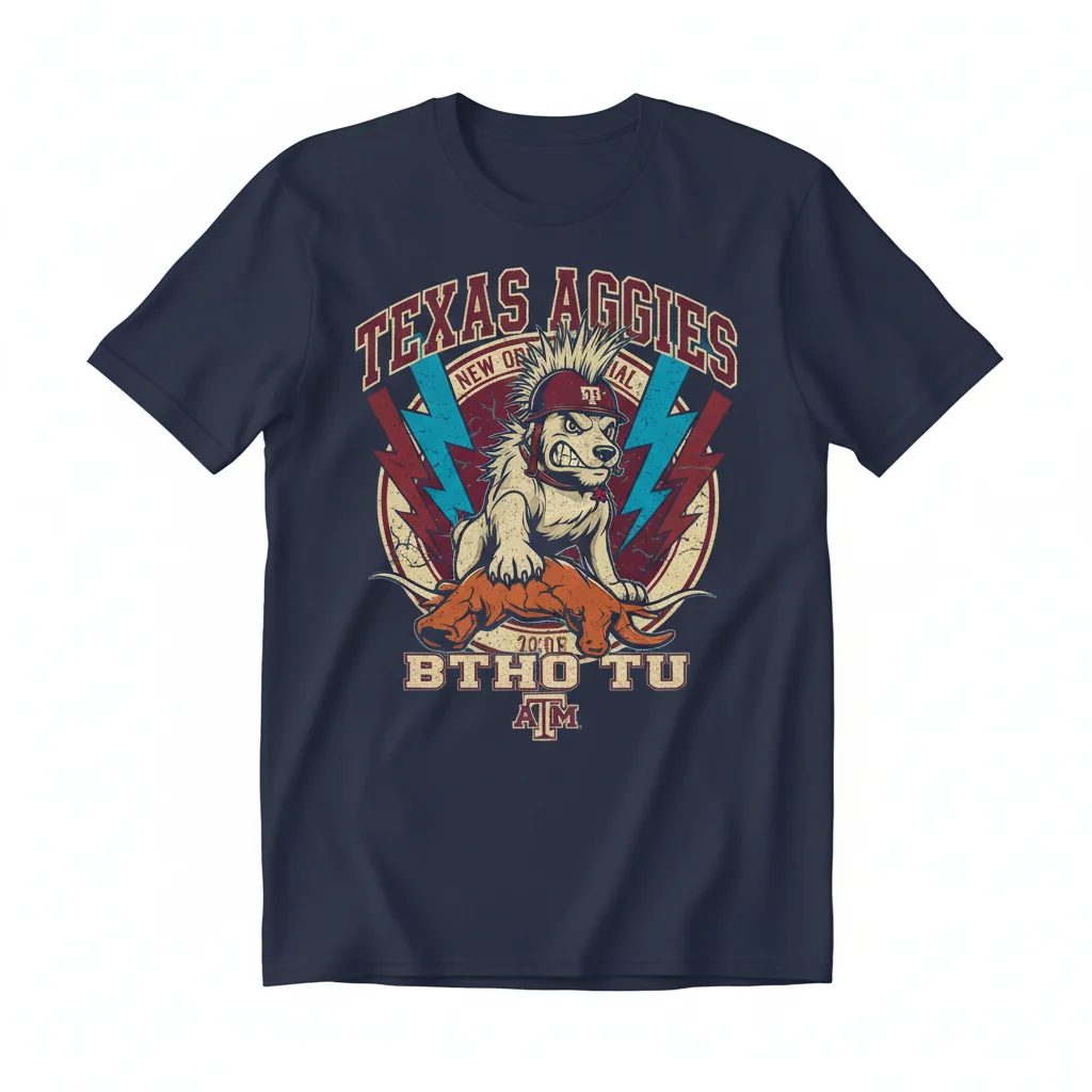 Texas A&M Aggies BTHO Tu Beat Texas Mascot T-Shirt - Ultra-Durable & Fade-Resistant