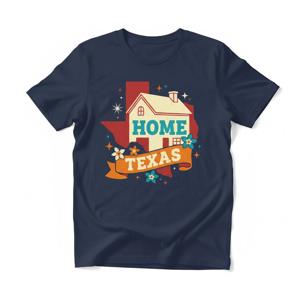 Texas Home: Where Your Heart Lives - Premium Comfort Tee