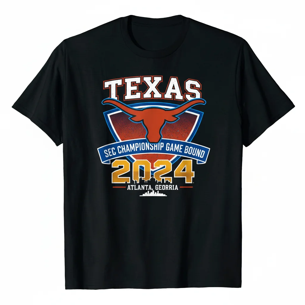 Texas Longhorns 2024 SEC Championship Game Bound Fan Tee