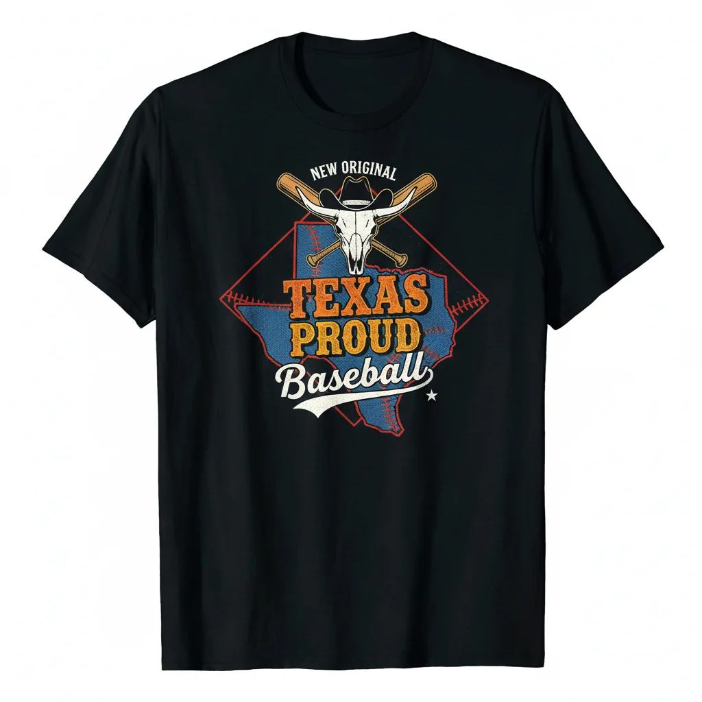 Texas Proud: Cowboys Baseball State Tee