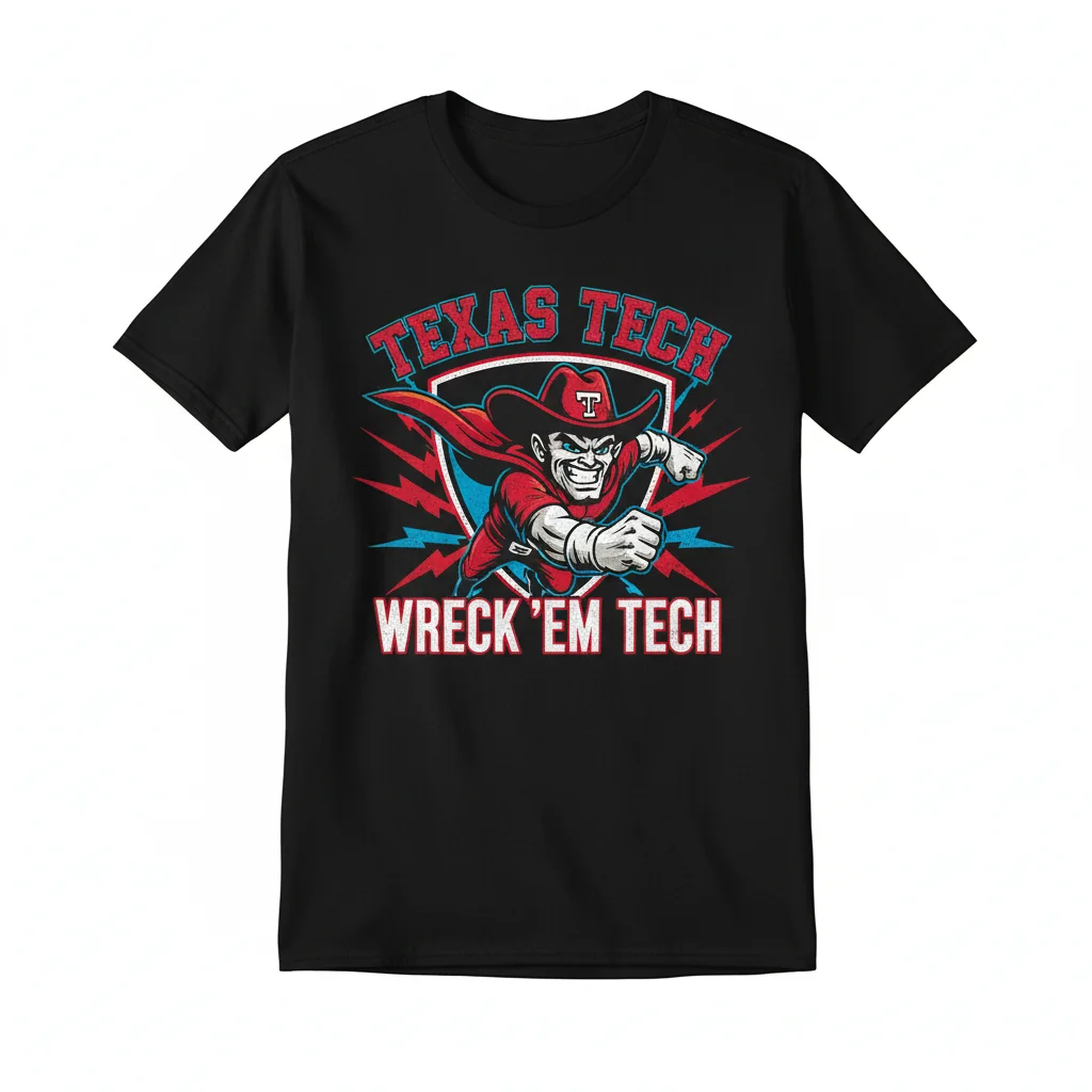 Texas Tech Red Raiders 'Wreck 'em Tech' Vibe Tee
