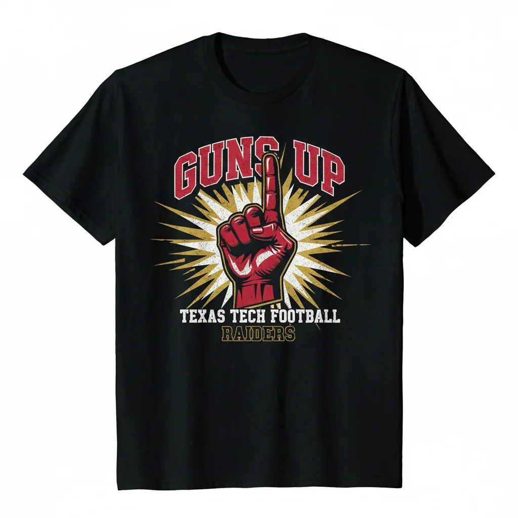 Texas Tech Red Raiders 'Guns Up' Spirit & Style Tee