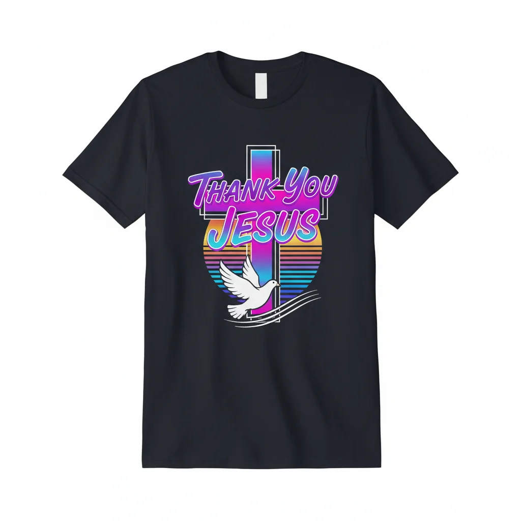 Thank U Jesus Premium Softstyle Tee – Faith & Comfort Combined