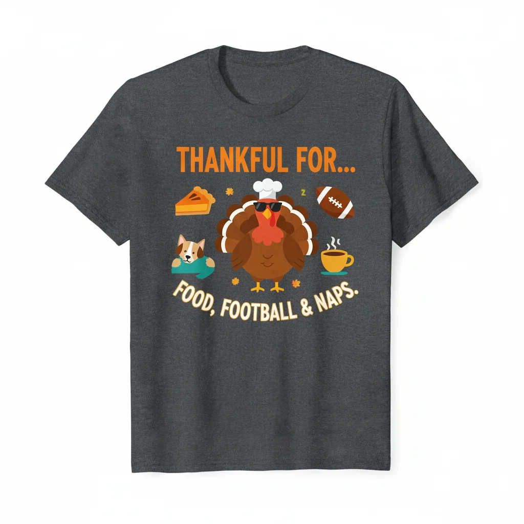 Thankful Thanksgiving Meme T-Shirt - Funny Holiday Apparel