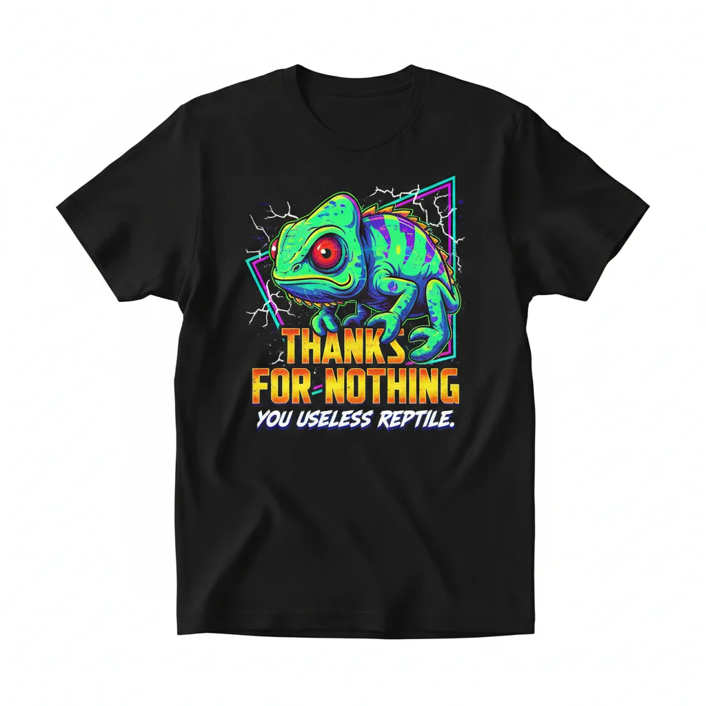 Useless Reptile Sarcastic T-Shirt - Funny Graphic Tee