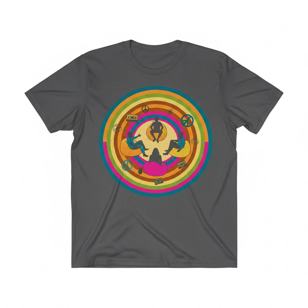 That 70's Circle Retro Graphic Tee | Fade-Resistant & Ultra-Durable