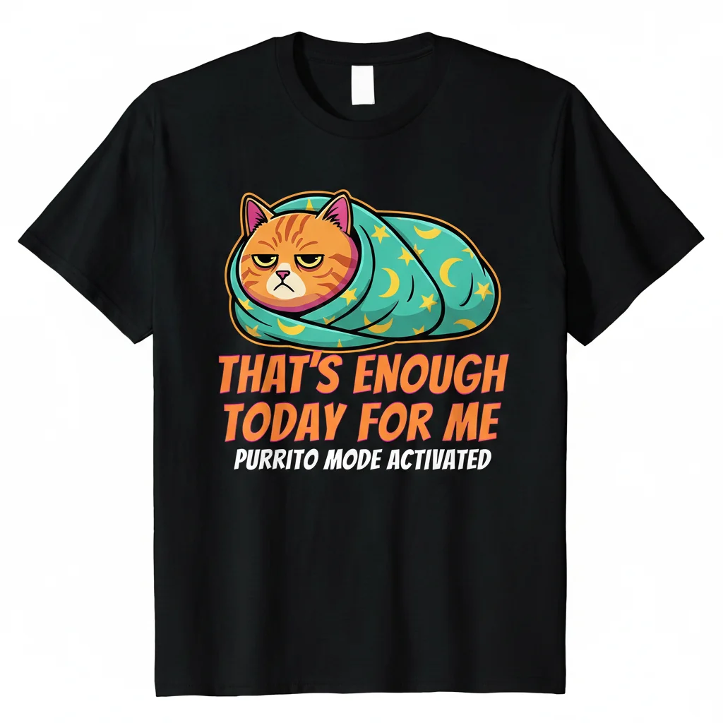 That's Enough Today Purrito Burrito Cat Classic T-Shirt