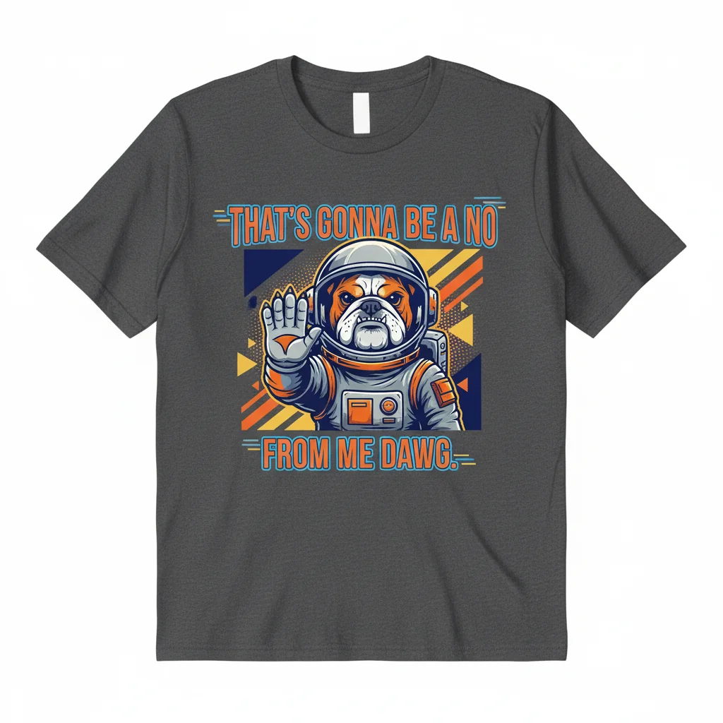 That's Gonna Be A No From Me Dawg Funny Saying T-Shirt