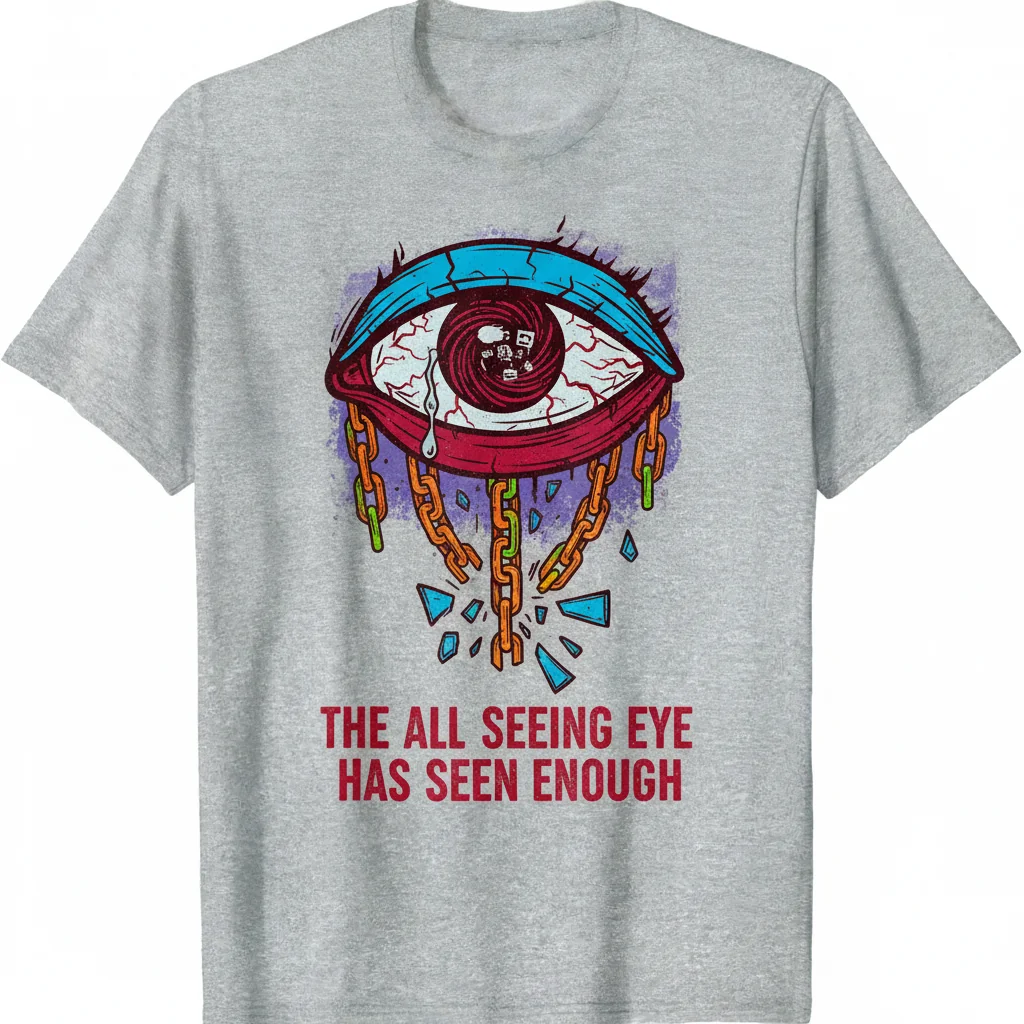 All Seeing Eye Has Seen Enough T-Shirt - Funny, Comfy & Unisex Tee