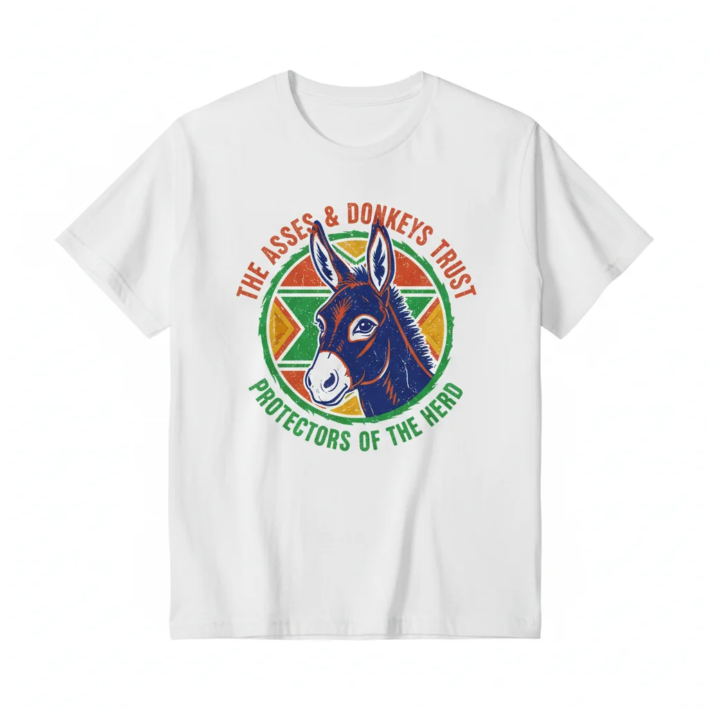 The Asses and Donkeys Trust – Premium White Essential T-Shirt: Lasting Style, Ultimate Comfort