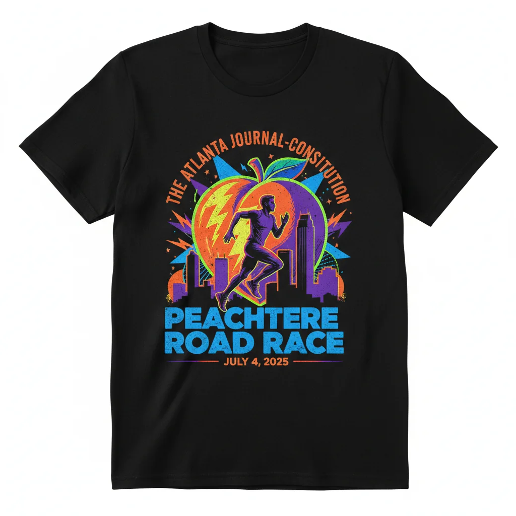Peachtree Road Race 2025 Shirt | Official Atlanta AJC Event T-Shirt