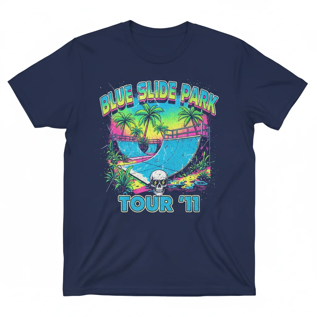 Slide Park Tour Tee - Classic Blue