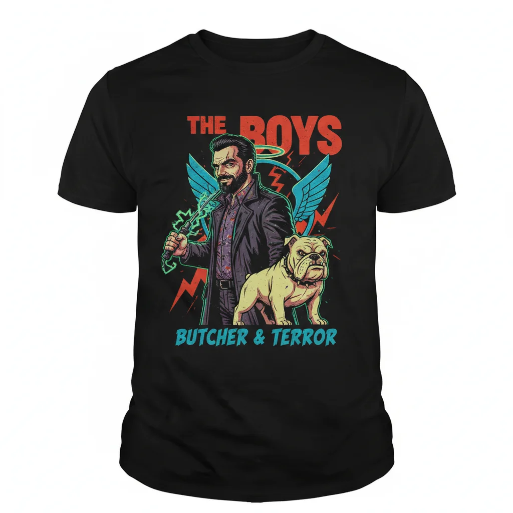 The Boys Billy Butcher & Dog Essential T-Shirt – Premium Cotton Graphic Tee for Fans