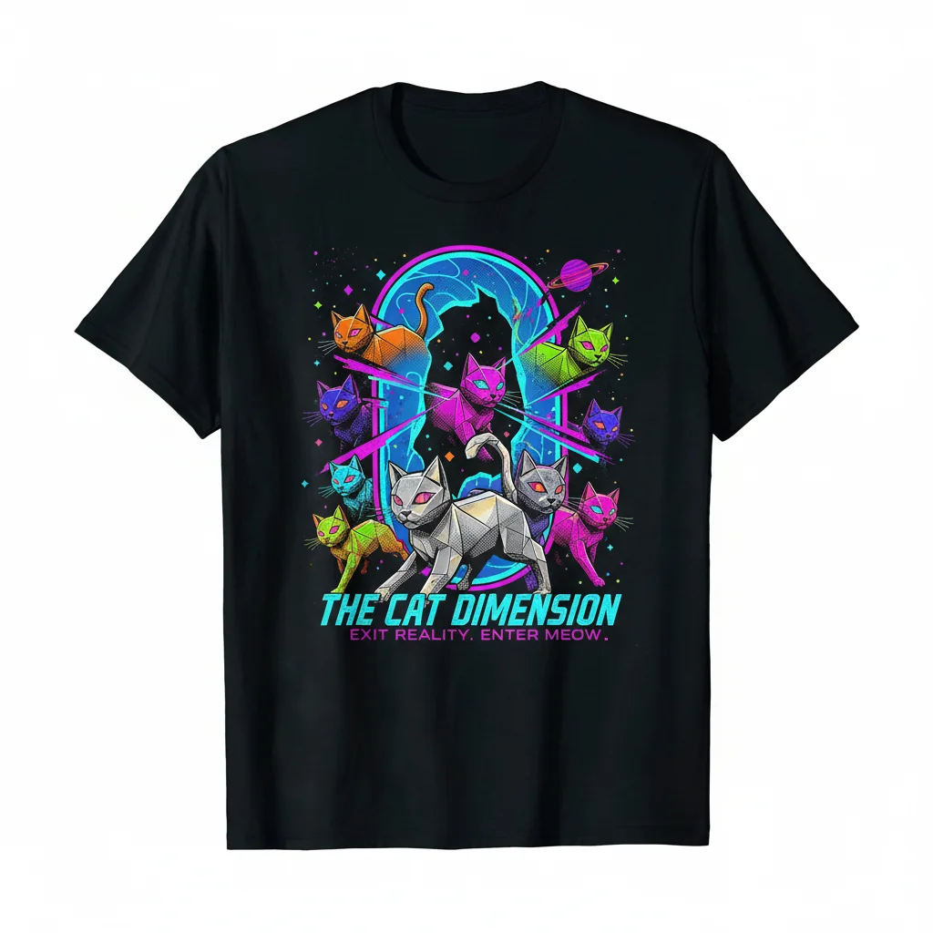 The Cat Dimension Essential T-Shirt: Lasting Comfort, Vibrant Style